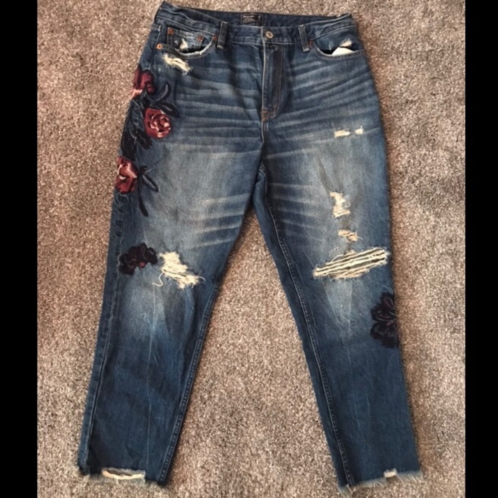Abercrombie and Fitch Annie Girlfriend Jeans